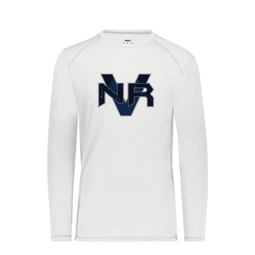 [6845.005.S-LOGO1] Men's SoftTouch Long Sleeve (Adult S, White, Logo 1)