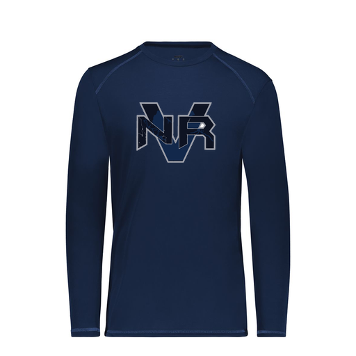 [6845.065.S-LOGO1] Men's SoftTouch Long Sleeve (Adult S, Navy, Logo 1)