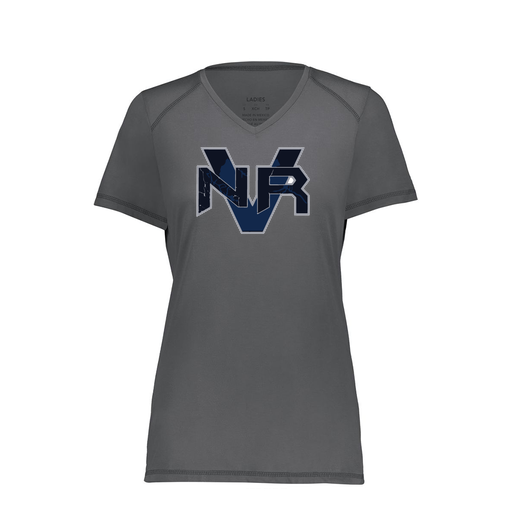 [6844.98D.XS-LOGO1] Women's SoftTouch Short Sleeve (Female Adult XS, Gray, Logo 1)