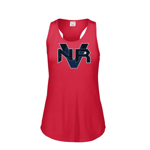[FT0TUBRD-FAS-LOGO1] Ladies Tri Blend Tank Top (Female Adult S, Red, Logo 1)