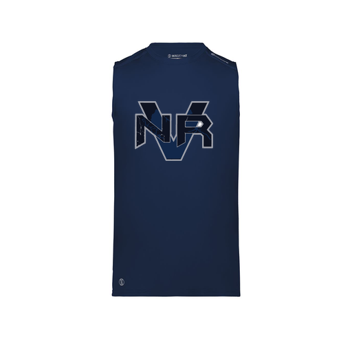 [222593.065.S-LOGO1] Men's CoolDry TankTop (Adult S, Navy, Logo 1)