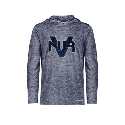 [FOLHCGNV-AS-LOGO1] Men's Charge Hoodie (Adult S, Navy, Logo 1)