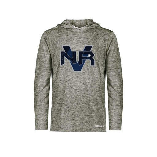 [FOLHCGGY-AS-LOGO1] Men's Charge Hoodie (Adult S, Gray, Logo 1)