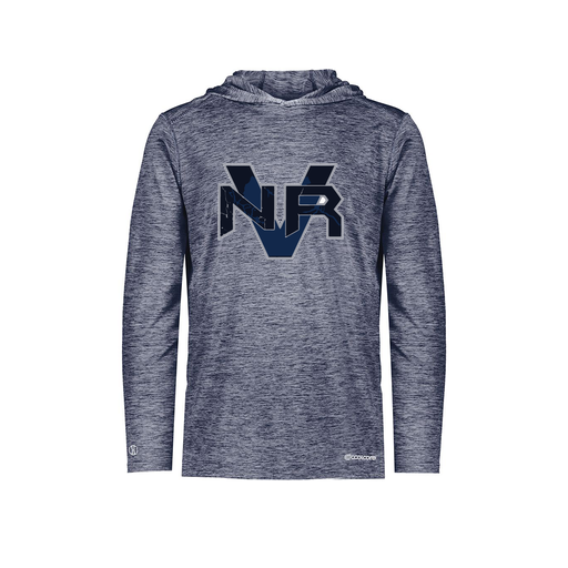 [FOLHCGNV-YS-LOGO1] Decker Youth Charge Hoodie (Youth S, Navy, Logo 1)