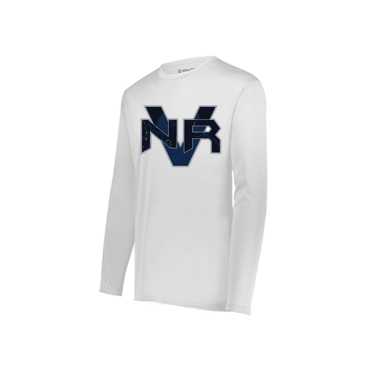 [222822.005.XS-LOGO1] Men's LS Smooth Sport Shirt (Adult XS, White, Logo 1)