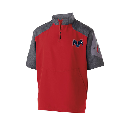 [229545.H01.XS-LOGO1] Men's Raider SS Pullover (Adult XS, Red, Logo 1)