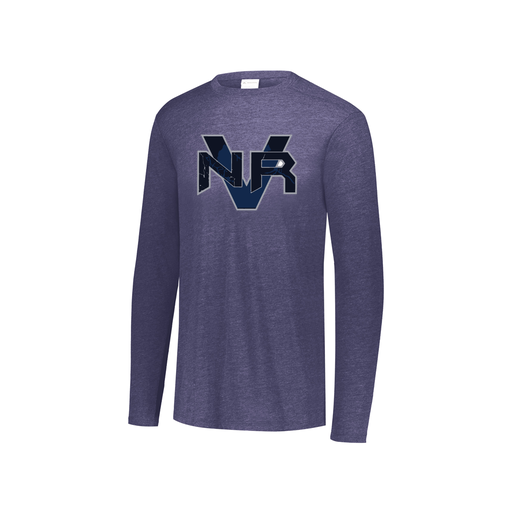 [FTLCUBNV-YS-LOGO1] Youth LS Ultra-blend T-Shirt (Youth S, Navy, Logo 1)