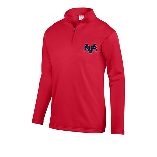 [5508.040.S-LOGO1] Youth FlexFleece 1/4 Zip (Youth S, Red, Logo 1)