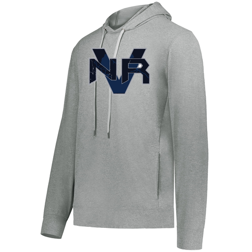 [222698.013.S-LOGO1] YOUTH VENTURA THIN KNIT HOODIE (Youth S, Silver, Logo 1)